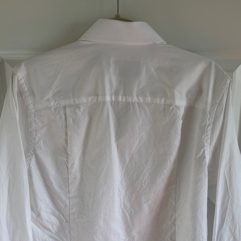 David Donahue Trim Classic White Men's Dress Shirt Size 15.5 32/33 - Picture 8 of 8